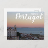 リスボンポルトガルアルファマサンセット ポストカード (正面/裏面)