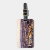 リスボンポルトガルサンセットスカイラインシティスケープお土産 ラゲッジタグ (正面縦)