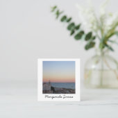 リスボンポルトガルシティヨーロッパフォトトラベルツーリズム スクエア名刺 (スタンド正面)