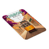 リスボンポルトガルトラベルイエロートラム マグネット (右側)