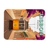 リスボンポルトガルトラベルイエロートラム マグネット (横)