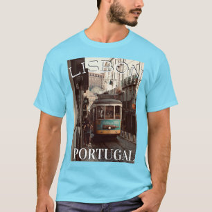 リスボンポルトガルトラムトロリー Tシャツ