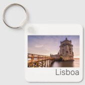リスボンポルトガルトーレデベレムサンセットホリデー キーホルダー (正面)