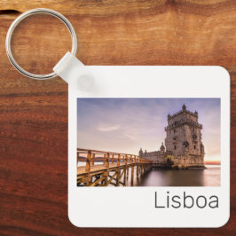 リスボンポルトガルトーレデベレムサンセットホリデー キーホルダー