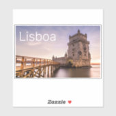 リスボンポルトガルトーレデベレムサンセットホリデー シール (シート)