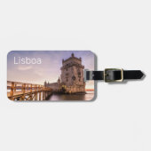 リスボンポルトガルトーレデベレムサンセットホリデー ラゲッジタグ (正面横)