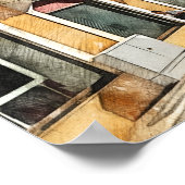 リスボンポルトガルポストカードでトラムに乗る ポスター (角)