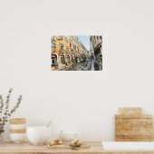 リスボンポルトガルポストカードでトラムに乗る ポスター (キッチン)