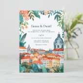 リスボンポルトガルヨーロッパ行き先結婚式 招待状 (スタンド正面)