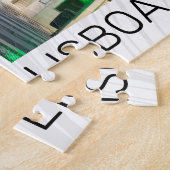 リスボンポルトガルレトロエレベータホリデーサミナリー ジグソーパズル (側面)