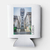 リスボンポルトガルレトロエレベータホリデーサミナリー 缶クーラー (裏面)