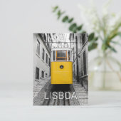 リスボンポルトガルレトロトラムヴィンテージ土産 シーズンポストカード (スタンド正面)