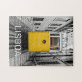 リスボンポルトガルレトロトラムヴィンテージ土産 ジグソーパズル (横)