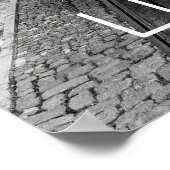 リスボンポルトガルレトロトラムヴィンテージ土産 ポスター (角)