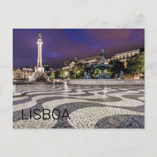 リスボンポルトガルロシオスクエアホリデースーベリーホテル シーズンポストカード (正面)