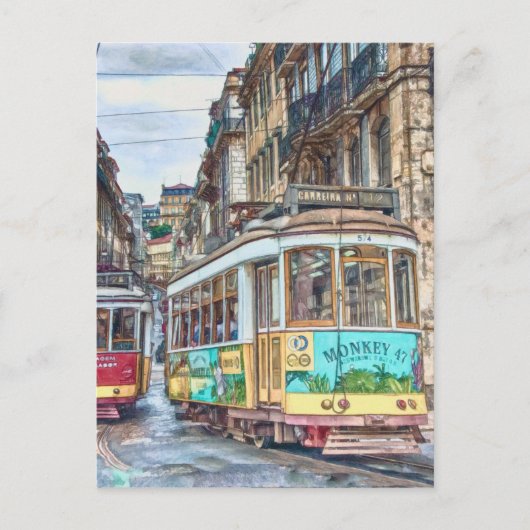 リスボンポルトガルヴィンテージトラベル ポストカード (正面)