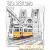 リスボンポルトガルヴィンテージホリデートラムスベニュー シール (正面)