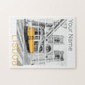 リスボンポルトガルヴィンテージホリデートラムスベニュー ジグソーパズル (横)