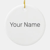 リスボンポルトガルヴィンテージホリデートラムスベニュー セラミックオーナメント (裏面)