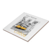 リスボンポルトガルヴィンテージホリデートラムスベニュー タイル (側面)