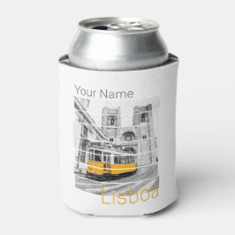 リスボンポルトガルヴィンテージホリデートラムスベニュー 缶クーラー