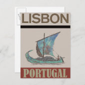 リスボンポルトガルヴィンテージ旅行はがき ポストカード (正面/裏面)