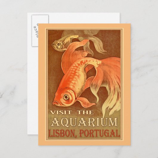 リスボンポルトガルヴィンテージ旅行はがき ポストカード (正面/裏面)