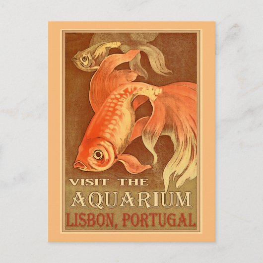 リスボンポルトガルヴィンテージ旅行はがき ポストカード (正面)