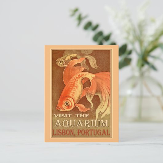 リスボンポルトガルヴィンテージ旅行はがき ポストカード (スタンド正面)