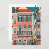 リスボンポルトガルヴィンテージ ポストカード (正面/裏面)