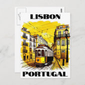 リスボンポルトガル旅行はがき ポストカード (正面/裏面)