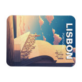 リスボンポルトガル旅行記念碑の発見 マグネット (横)