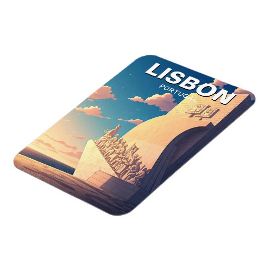 リスボンポルトガル旅行記念碑の発見 マグネット (左側)