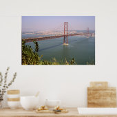 リスボンポルトガル25 deアブリルブリッジリバーテホ ポスター (キッチン)