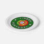リスボンポルトガル ペーパープレート (アングル)