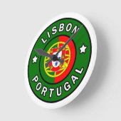 リスボンポルトガル ラウンド壁時計 (傾斜)