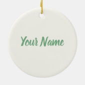 リスボンポルトガルwithレトロトラムヴィンテージホリデイ セラミックオーナメント (裏面)