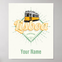 リスボンポルトガルwithレトロトラムヴィンテージホリデイ