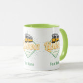 リスボンポルトガルwithレトロトラムヴィンテージホリデイ マグカップ (正面右)