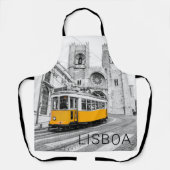 リスボンレトロトラムポルトガルヴィンテージ路面電車 エプロン (正面)