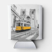 リスボンレトロトラムポルトガルヴィンテージ路面電車 缶クーラー (裏面)
