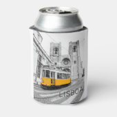 リスボンレトロトラムポルトガルヴィンテージ路面電車 缶クーラー (缶裏面)
