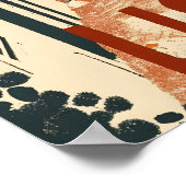 リスボンヴィンテージトラベルアドアート ポスター (角)