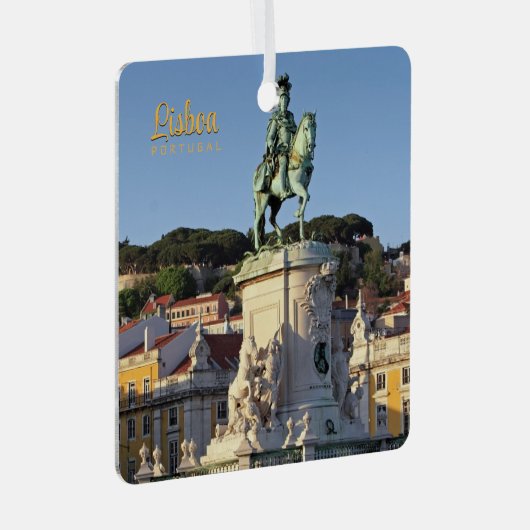リスボン国王ホセ1世の騎馬像 メタルオーナメント (正面右)