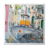 リスボン建築タイル06 タイル (正面)