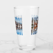 リスボン文字は反射と古い街並みを構成 タンブラーグラス (左)