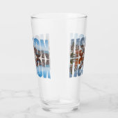 リスボン文字は反射と古い街並みを構成 タンブラーグラス (右)