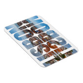 リスボン文字は反射と古い街並みを構成 マグネット (右側)