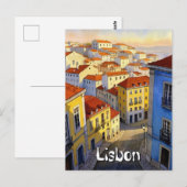 リスボン旅行はがき ポストカード (正面/裏面)