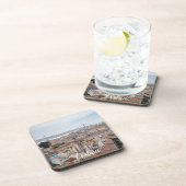 リスボン旧市街と4月25日の橋の景色 コースター (右側)